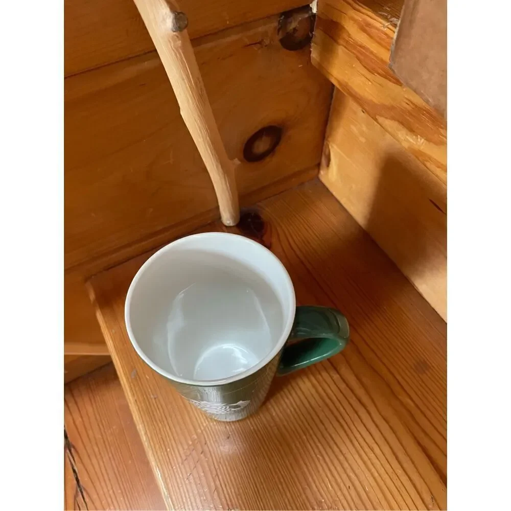 Starbucks Hunter Green Tall Ceramic Coffee Tea Mug Cup 16 oz